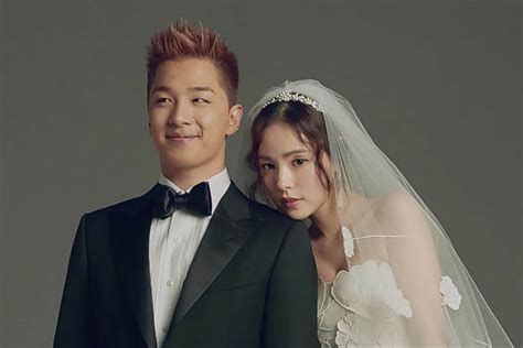 taeyang and min hyo rin.